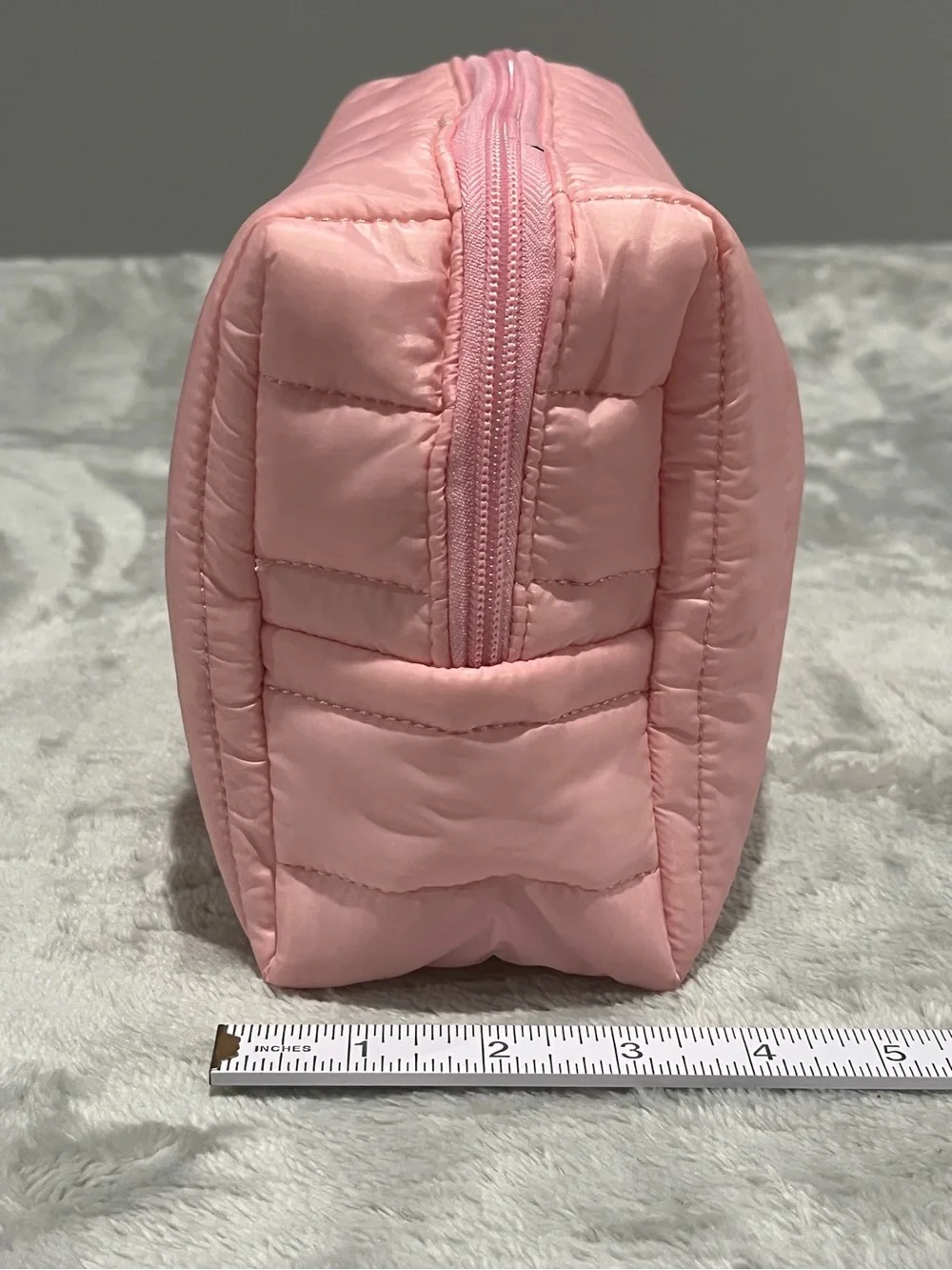 NWT Sol de Janeiro Pink Quilted Puffer Cosmetic Bag Limited Edition